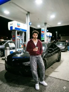 boy ai car photo editing prompt