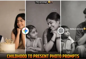Childhood & Present Look AI Photo Editing Chatgpt Prompts