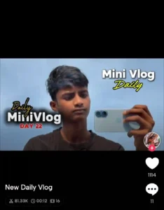Viral mini vlog Capcut template