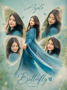 girls butterfly effect ai photo editing prompt