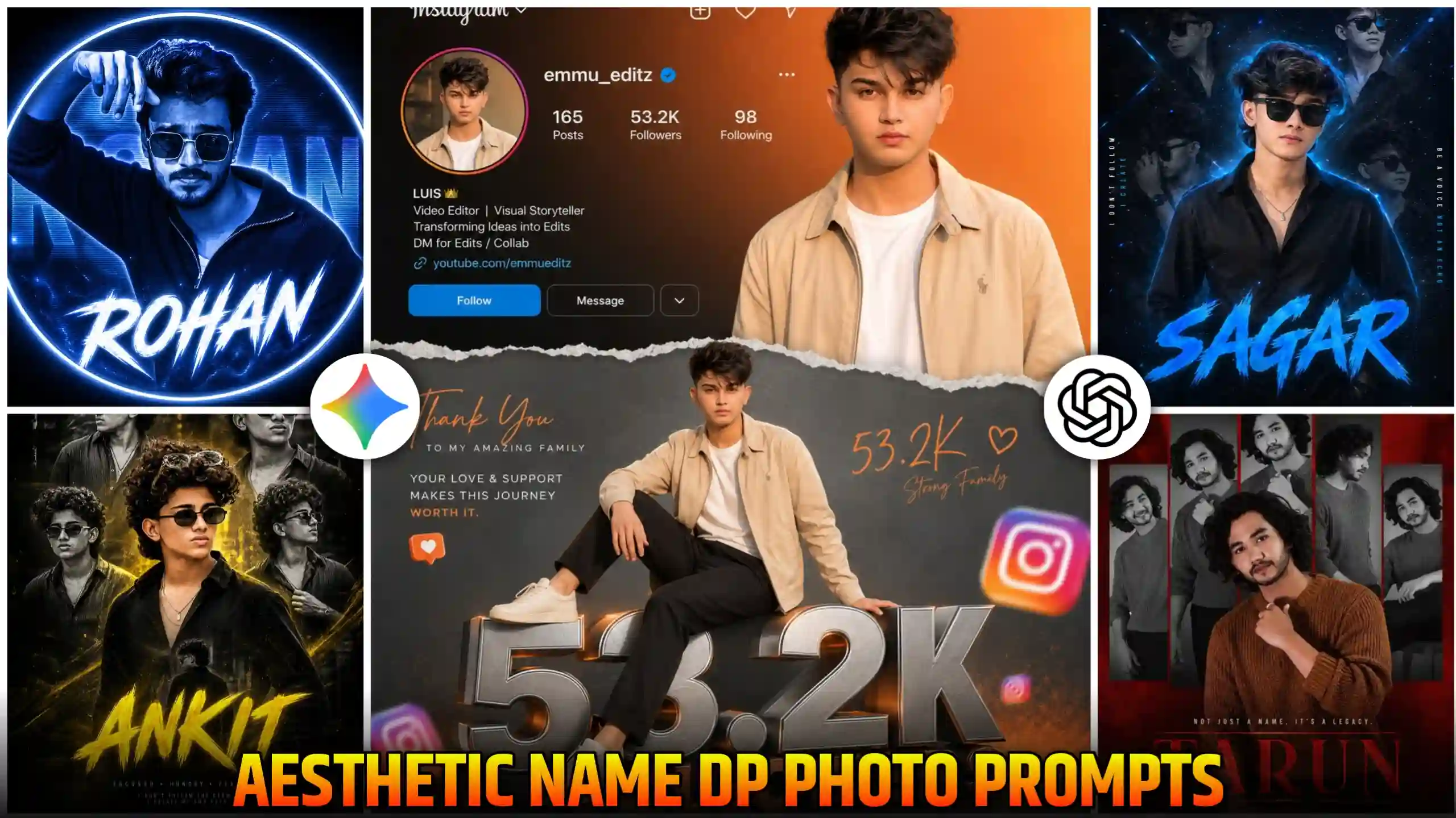 Aesthetic Name DP Ai Photo Editing Prompts