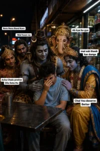 God Meeting boy photo editing