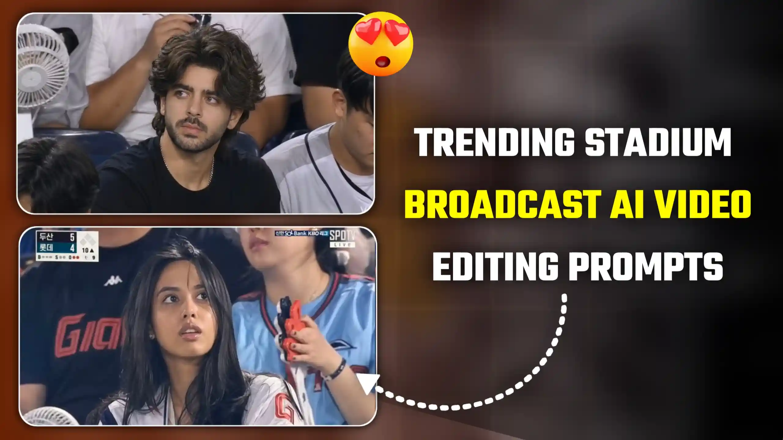 Korean Baseball Broadcast Al Video Editing Prompts