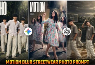 Motion Blur Streetwear AI Photo Editing Prompt