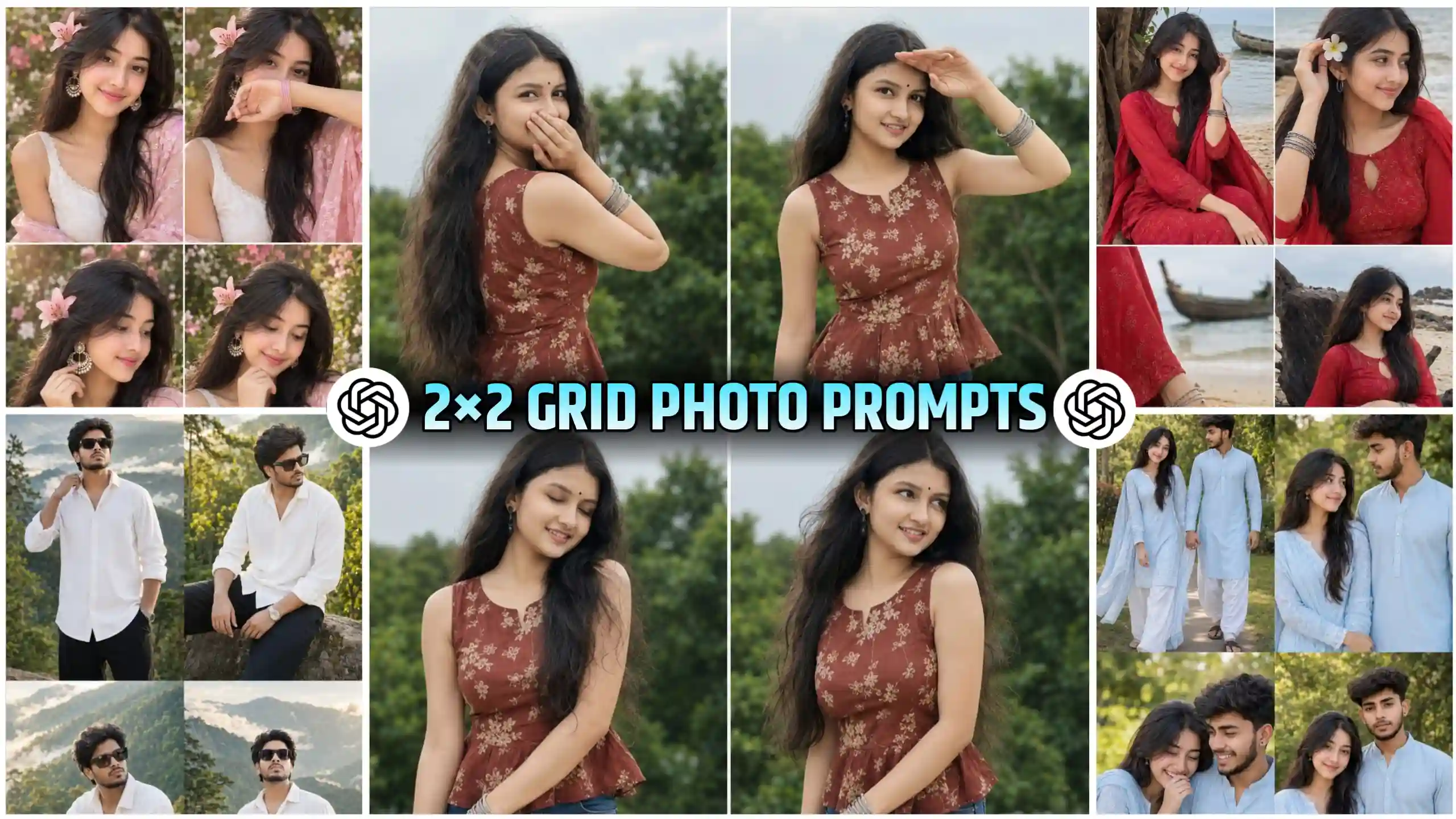 2X2 Grid Collage Ai Photo Editing