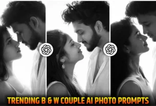 B & W Couple Photo Editing Prompts