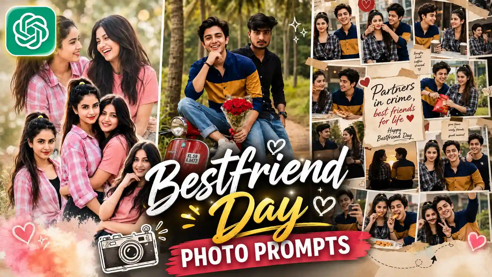 Bestfriend Day Photo editing Prompt