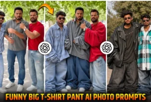 Funny Big T-Shirt Pant Ai Photo Editing Prompts