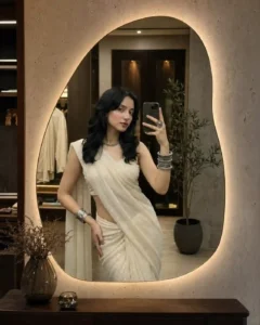 Girl Miroor Selfie photo editing