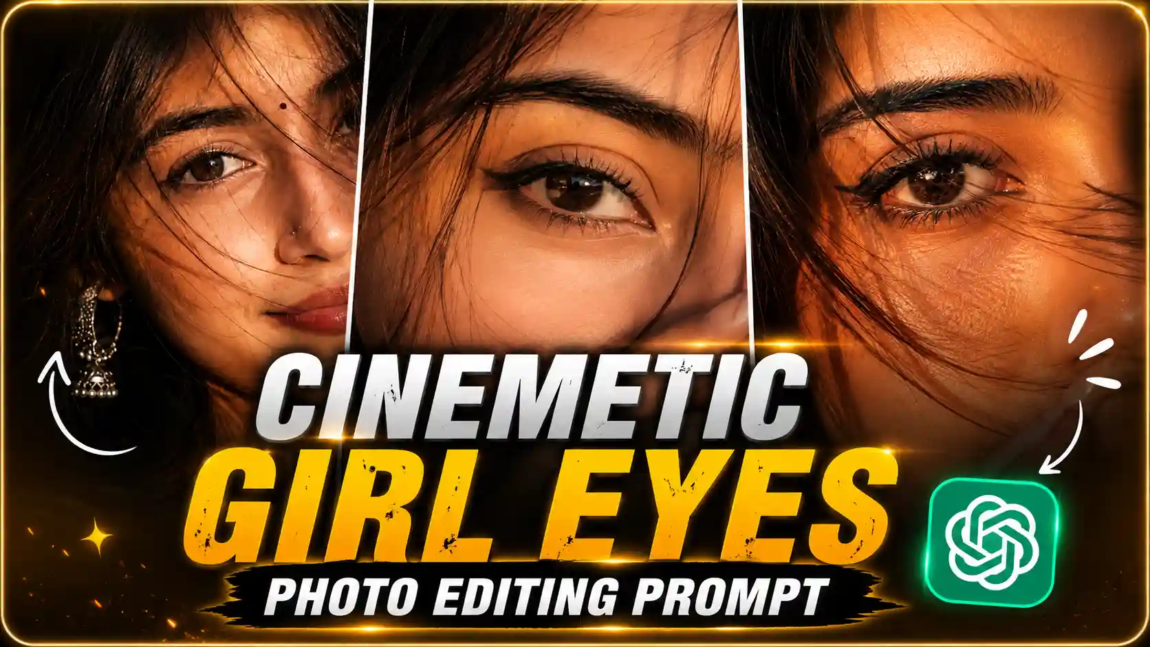 Golden Hour Close-Up Eyes Girl Al Photo Editing