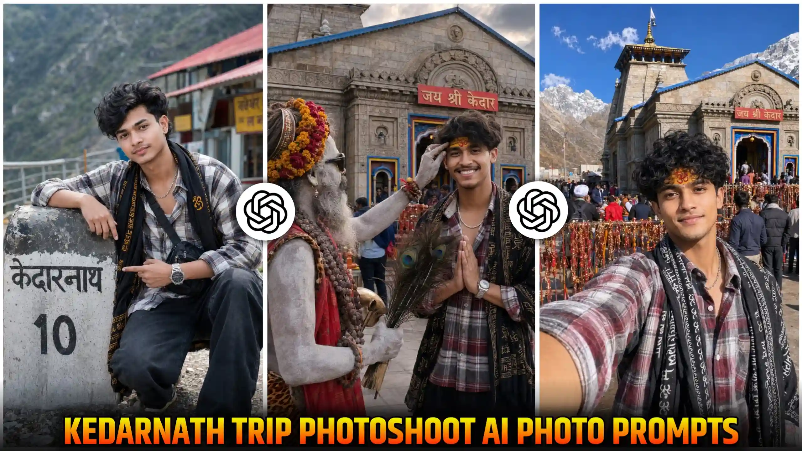 Kedarnath Trip Photoshoot Ai Photo Editing Prompts