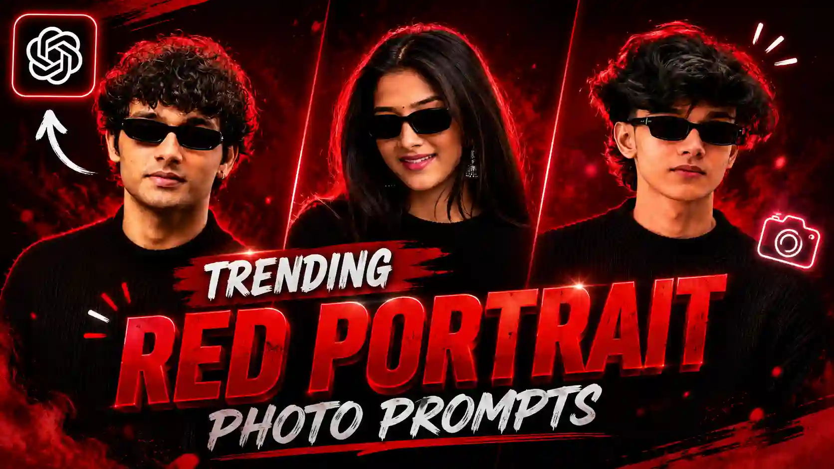 Red Background DP Photo Prompt