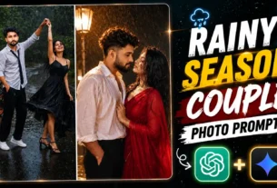 AI Rain Couple Photo Editing Prompts