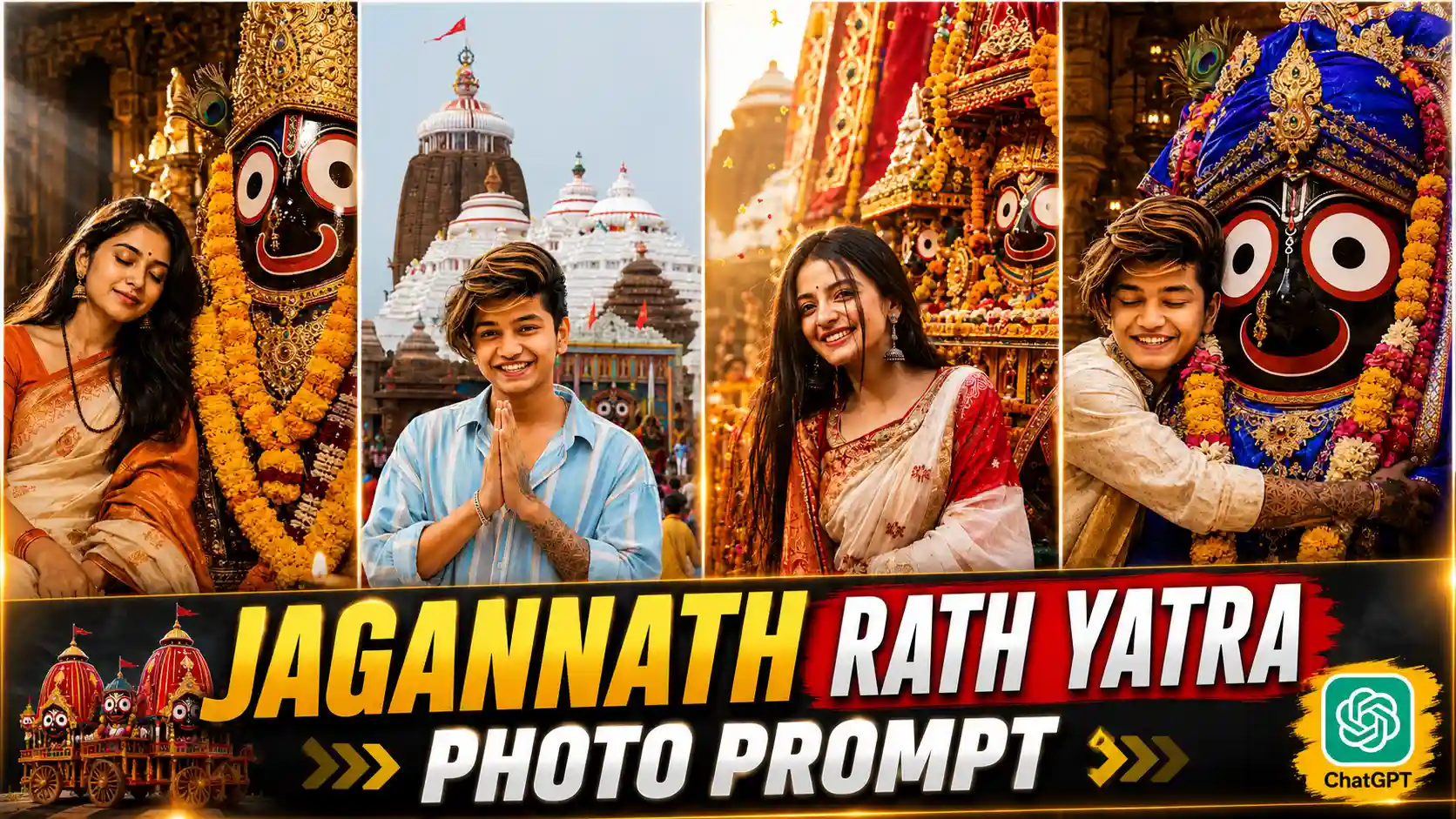 Jagannath Mandir Rath Yatra AI Photo Editing Prompts