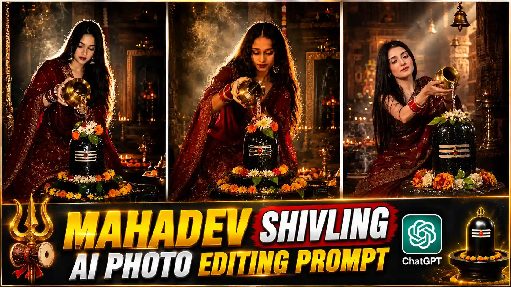 Mahadev Shivling AI Photo Editing Prompt