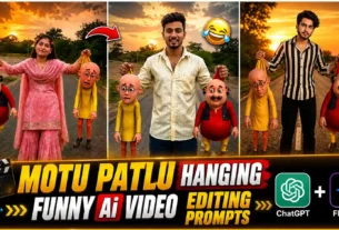 Motu Patlu Caught Funny AI Video Editing Prompt