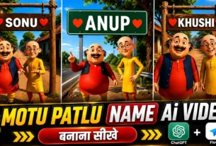 Motu Patlu Name AI Video Editing Prompt