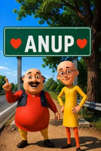 Motu Patlu name AI Photo Editing