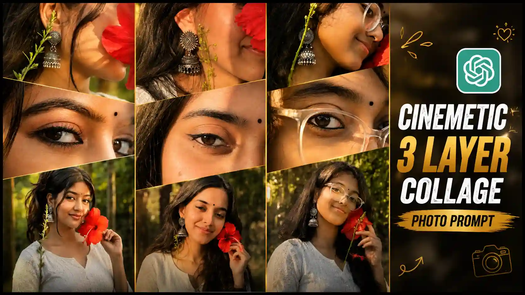 New 3 Layer Collage Photo Editing Prompts