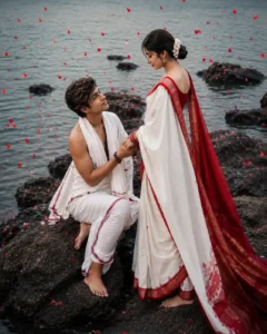 River couple photo editing prompts