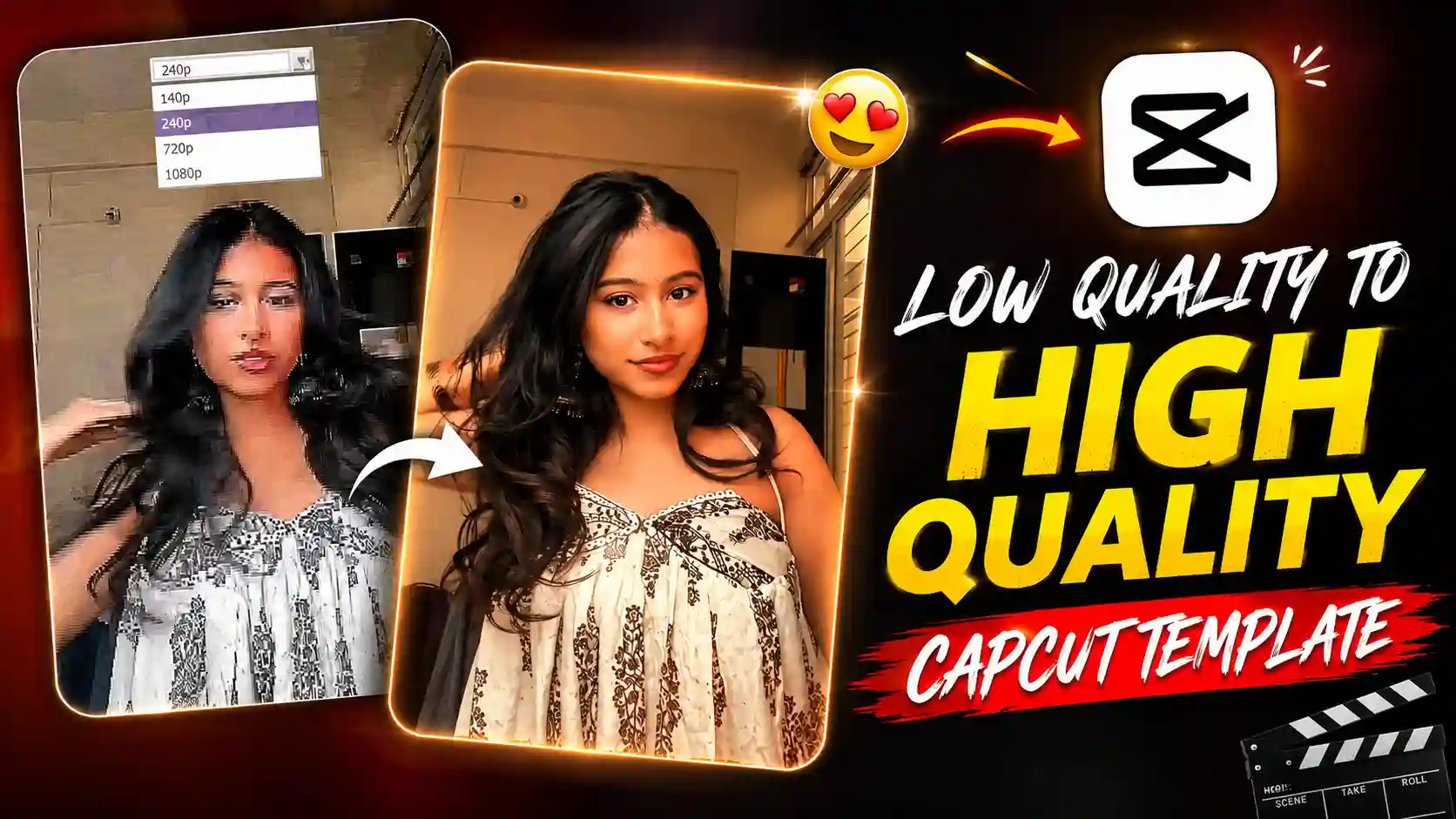 144 to 1080 quality Capcut Template