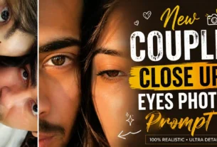 Cinemetic Closeup eyes photo editing
