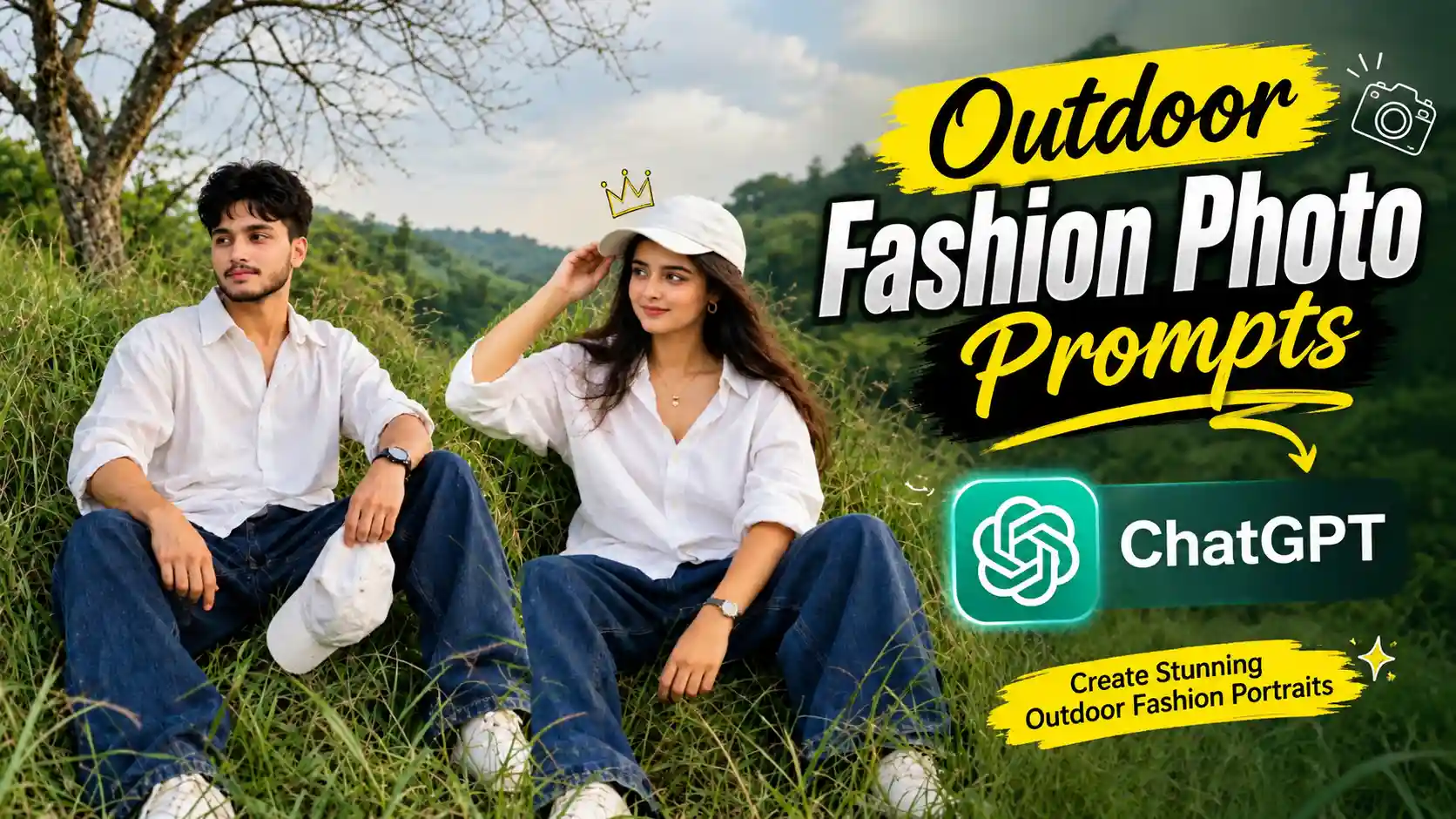 Outdoor Fashion Boy Photo Prompts
