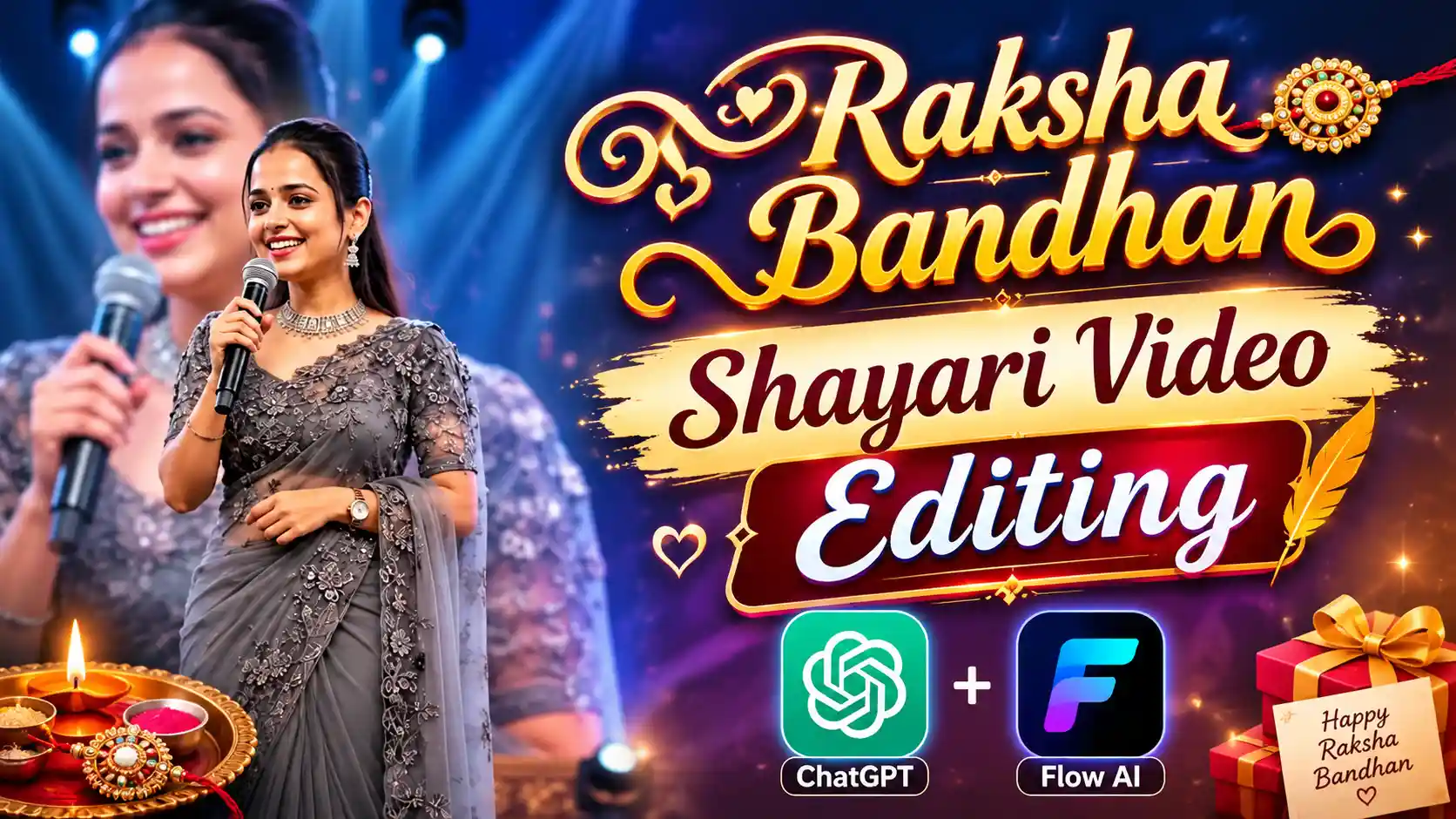 Raksha Bandhan Shayari Video Editing