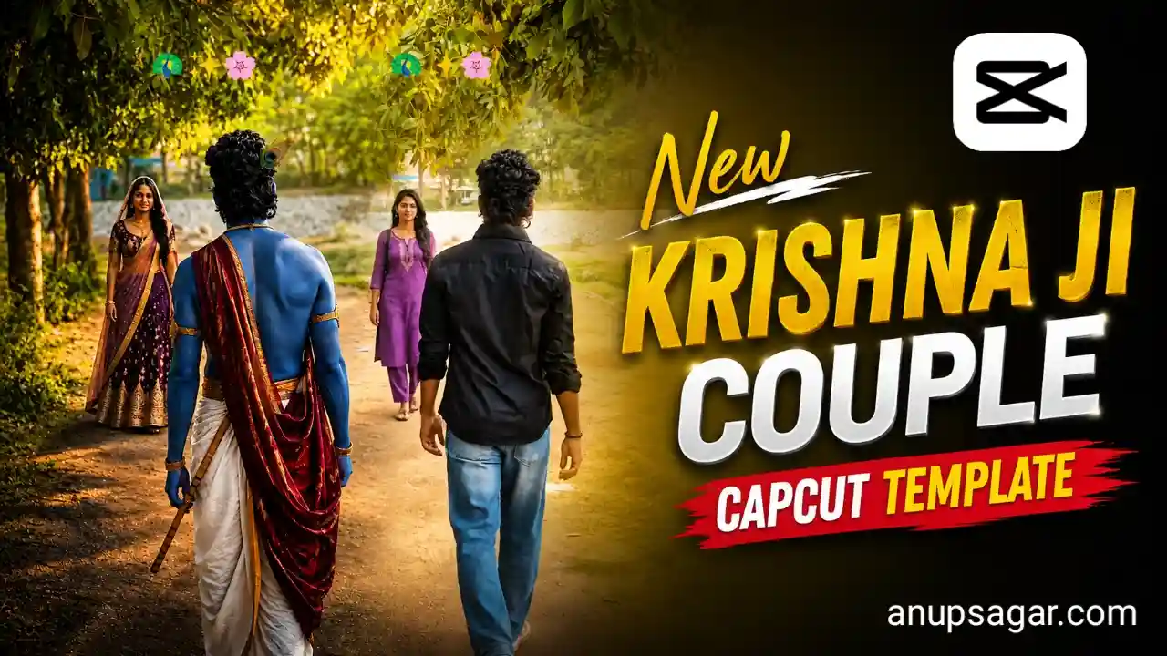 Shri Krishna Couple Capcut Template