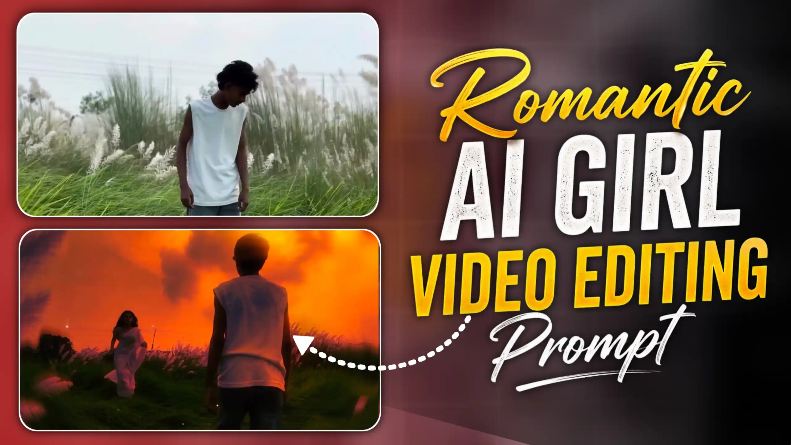 AI Girl Romantic AI Video Editing Prompt