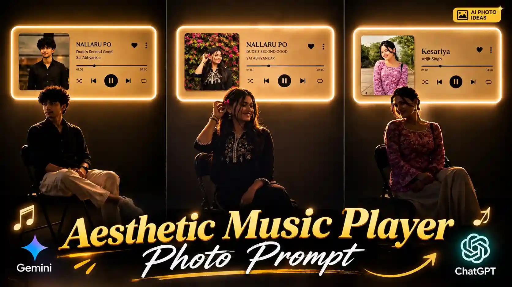 Create This Aesthetic Music Player Photo With AI