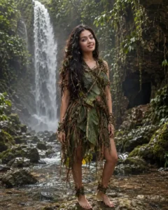 Cute stone age girl photo prompt