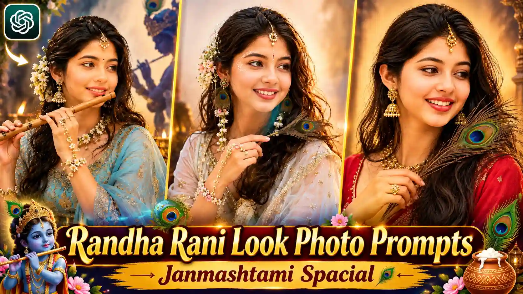 Radh Rani Look Photo Editing Prompts