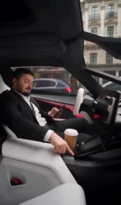 Car flying ai video editing