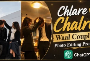 Chlare Chalre Waal Couple Photo Editing Prompt