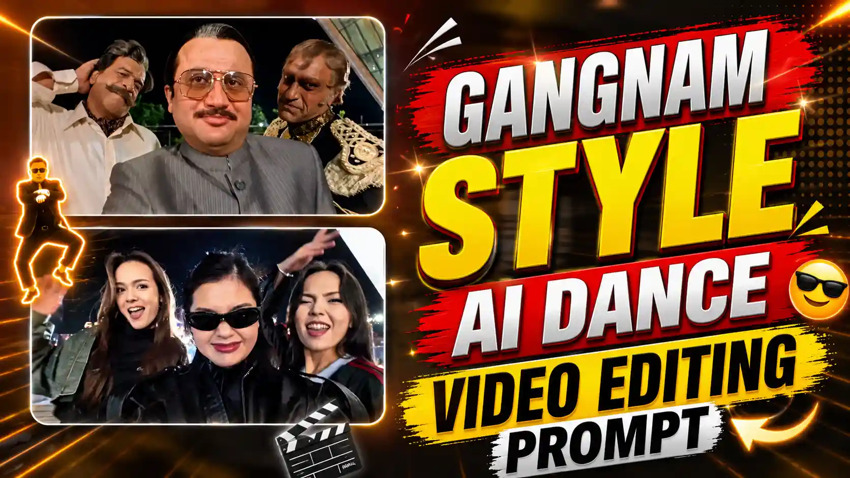 Gangnam Style AI Dance Video Editing Prompt