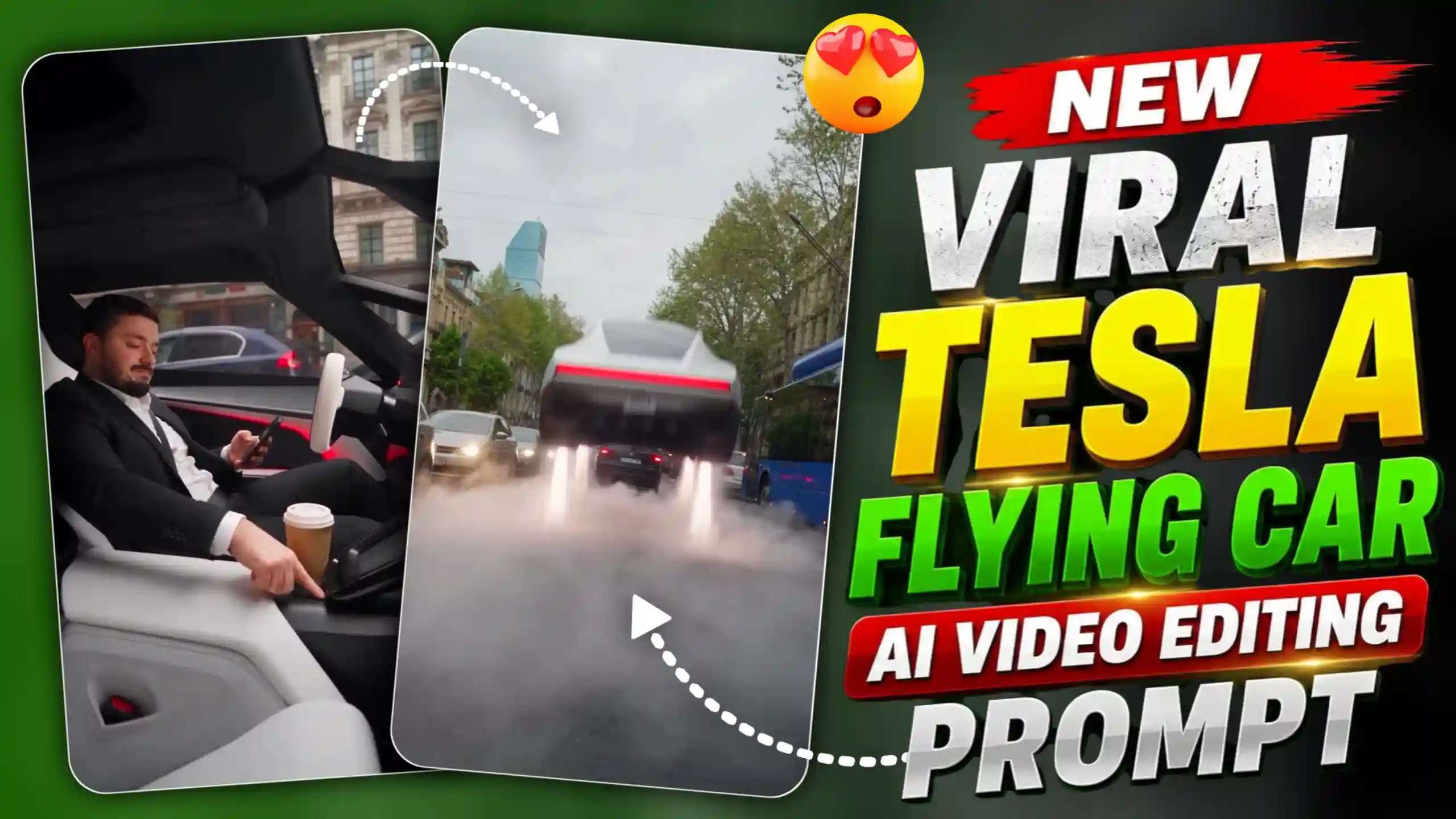 Tesla Flying Car AI Video Editing